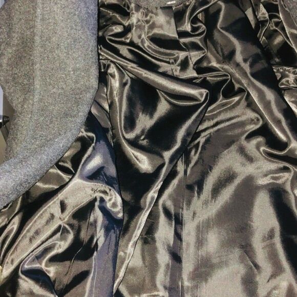 Stephanie Mathews 100% Wool Vintage Womens size 14 missy trench coat - Picture 6 of 10